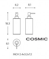 MEDIDAS DOSIFICADOR JABON ARCHITECT S+ COSMIC